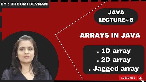 Array  in java| 1 d array | 2 d array | jagged array | Java full course Day 6