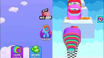 Layer Man 🌈  VS Smash Runner - All Levels Speed Run Gameplay iOS 