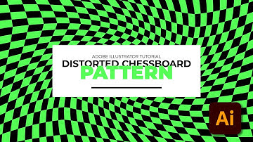 How to Create Distorted Chessboard Pattern Background | Adobe Illustrator Tutorial