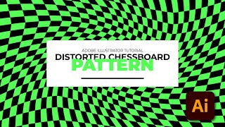 How to Create Distorted Chessboard Pattern Background | Adobe Illustrator Tutorial