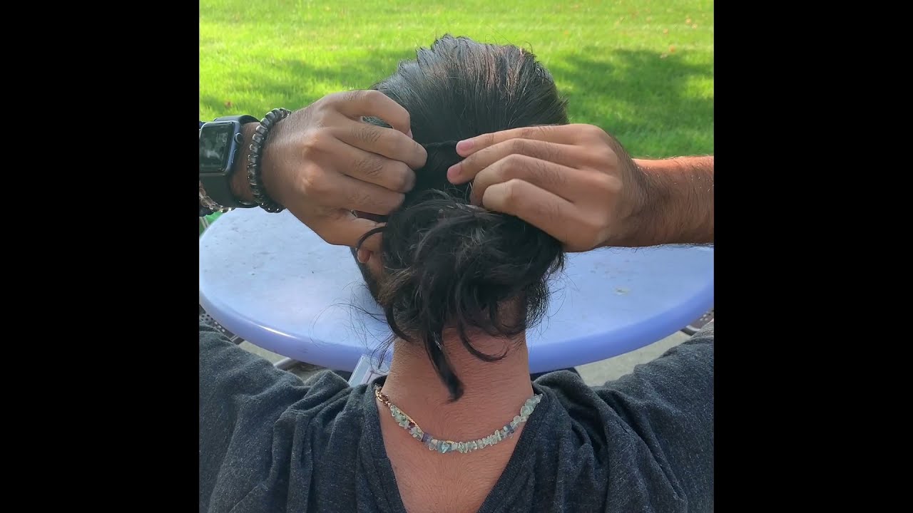 How to put your hair in a bun
