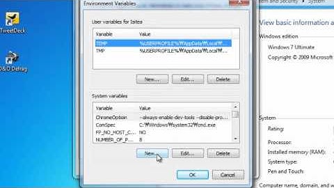 Setting Environment Variables