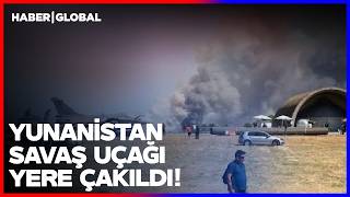 Yunan Savaş Uçağı Yere Çakıldı