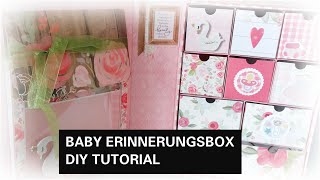 DIY BABY ERINNERUNGSBOX | KEEPSAKE BOX BABY | TUTORIAL | ANLEITUNG DEUTSCH | DIY | screenshot 4
