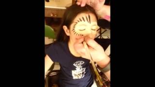 Wind in the Willows Hedgehog Face Paint