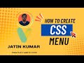 How to create navbar menu in css #css #html #webdesign #webdevelopment #navbar #css3