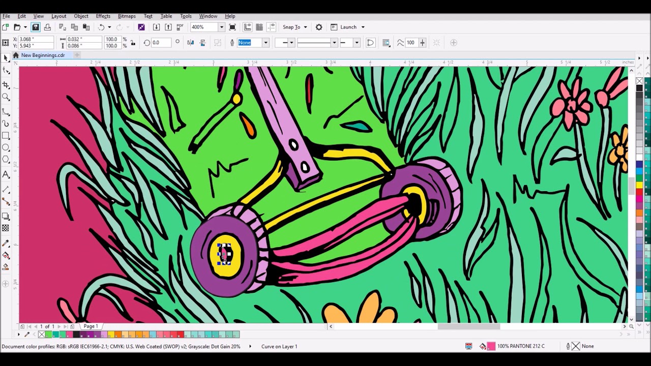 Creating Vector Art with Corel Draw X8 - YouTube