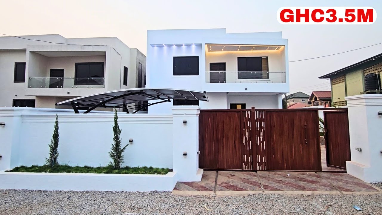 Экскурсия по дому | Роскошный дом с 5 спальнями за 3,5 млн ганских седи в Кумаси, Гана | Дома на ...