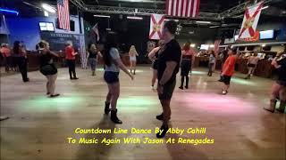 Countdown Line Dance By Abby Cahill To Music Again With Jason At Renegades On 8 1 23