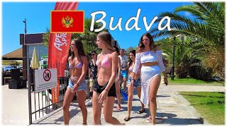 🇲🇪 Budva Montenegro Walk 4K Beach Promenade  🏙 4K Walking Tour ☀️ 🇲🇪 (Sunny Day)