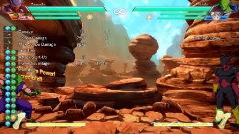 DRAGON BALL FighterZ Mid-screen Janemba sparking loops