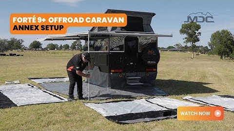 How to set up the Annex | FORTÉ 9+ Offroad Caravan