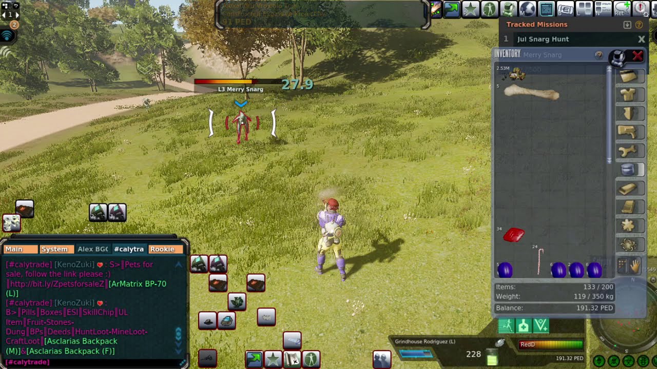 Global my socks OFF! Funny hunt with Red D in Entropia Universe