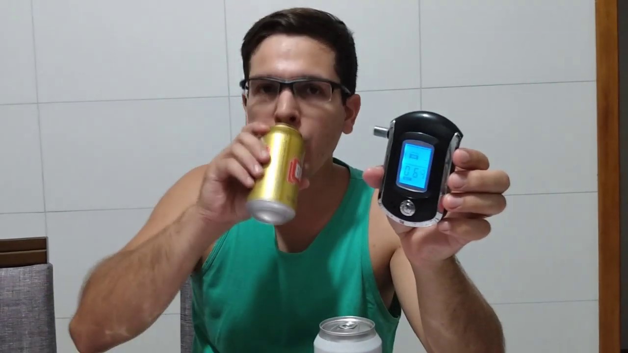 Testando Bafómetro com Cerveja Zero Álcool - YouTube