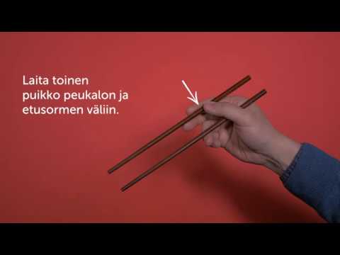 Video: Kuinka pitää kiinni kiinalaisista syömäpuikoista ja kuinka syödä niitä oikein