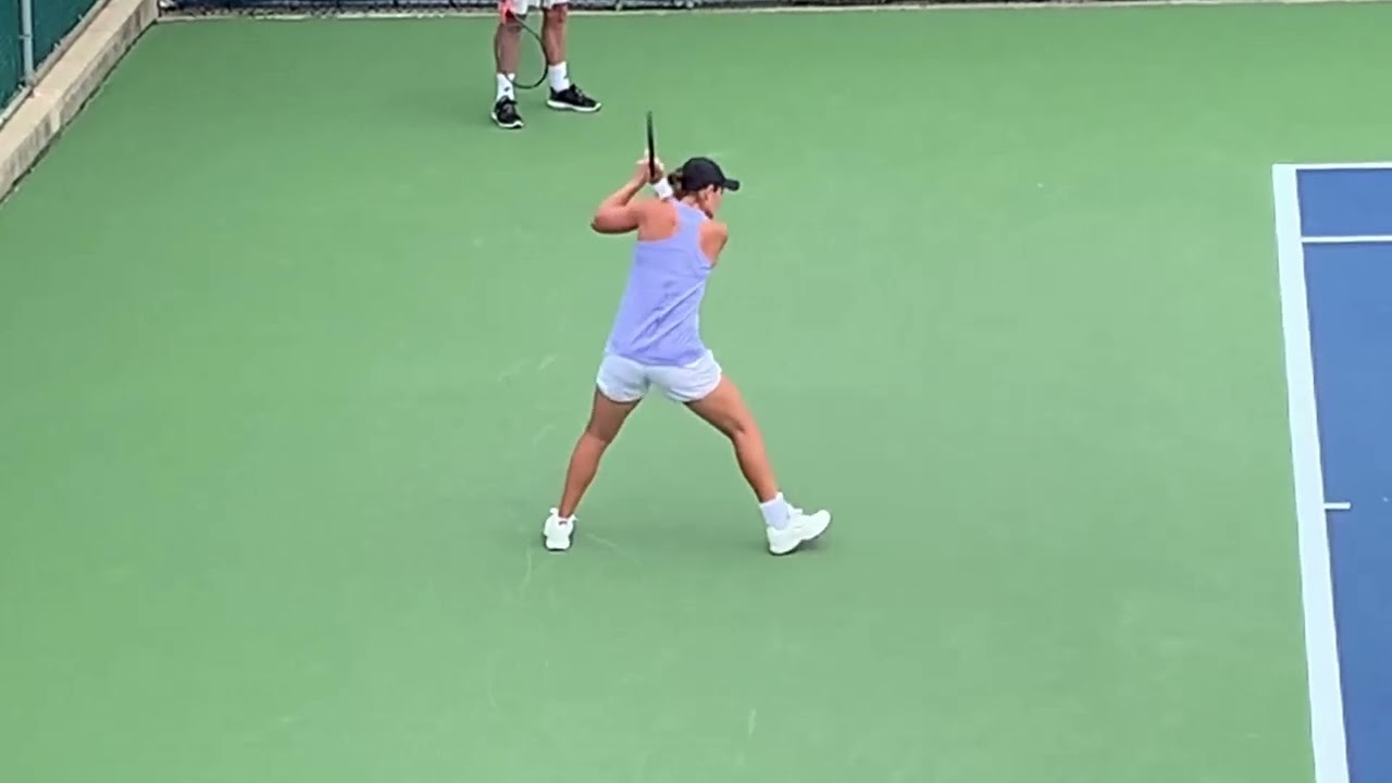 Ashleigh Barty Slice Backhand Slow Motion / バーティのバックハンドスライス