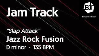 Jazz Rock Fusion Jam Track in D minor 'Slap Attack' - BJT #68