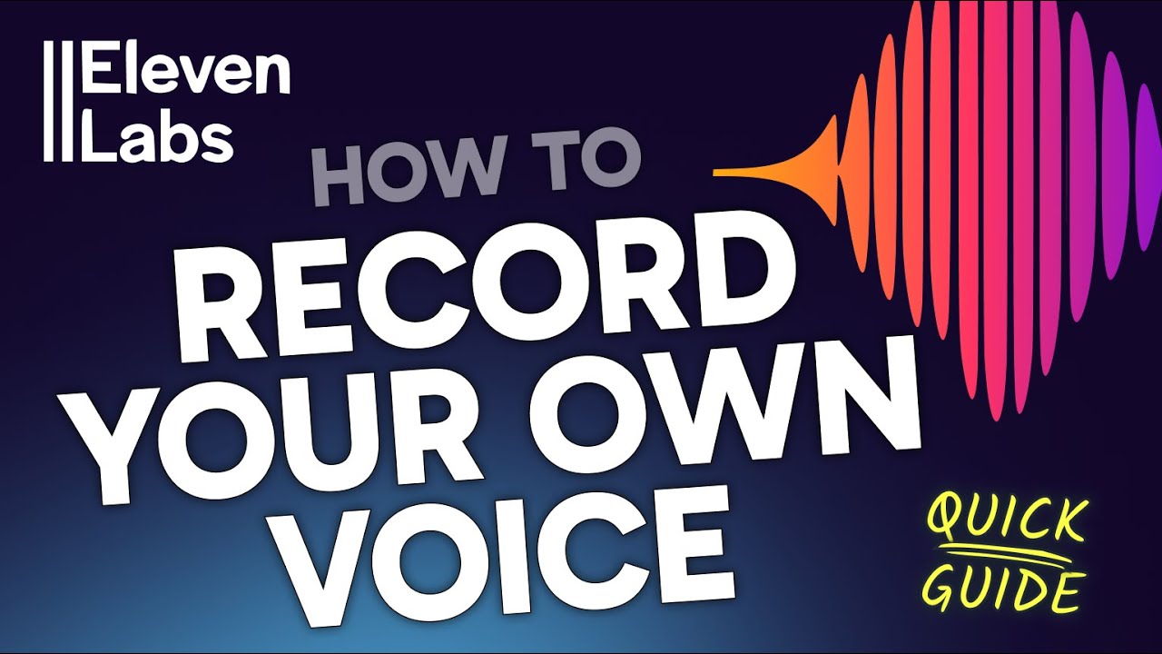 How to Record Your Own Voice in Eleven Labs (Step by Step) - YouTube