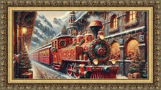 Relaxing Christmas Piano | Gold Frame TV Screensaver | TV Art With Music screenshot 3