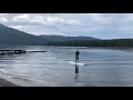 Paddle boarding at Cultus Lake