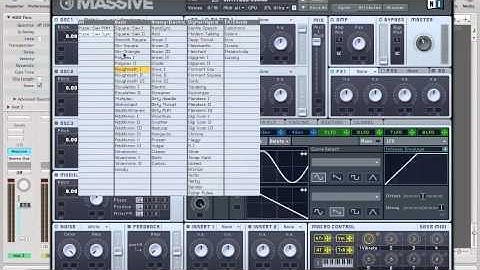 Massive Native Instruments Tutorial - Wavetables #2 - Columns
