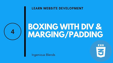 Margin and Padding in CSS with Div HTML | Lesson 4 | HTML/CSS Tutorials in Urdu/Hindi