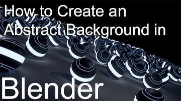 How to Create a Cool 3D Abstract Background in Blender!