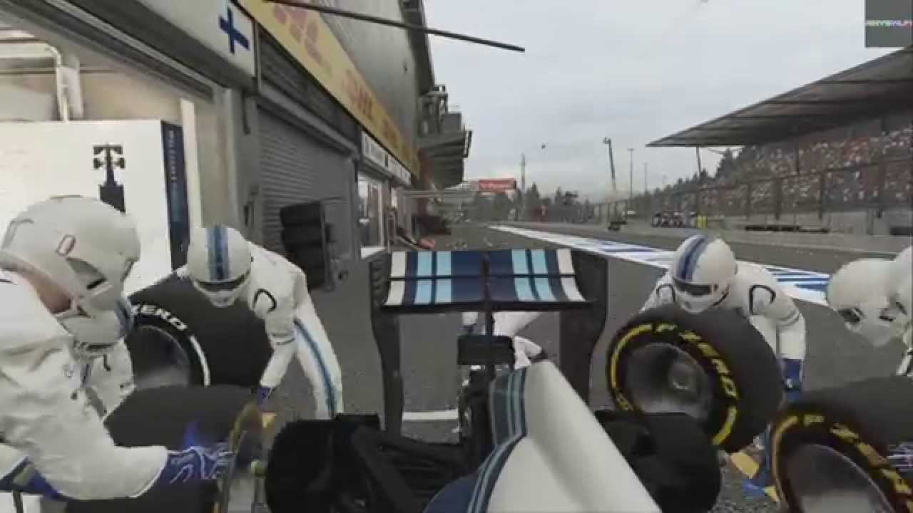F1 2015: BOTTAS MIXED TYRE PITSTOP IN BELGIUM! (Short Clip)
