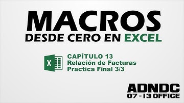 Excel Macros, Chapter 13 Invoice Listing. Final Practice 3/3 @ADNDC @adanjp