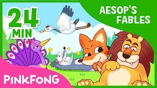 the old lion and the fox and 7 songs aesops fables compilation pinkfong songs for children