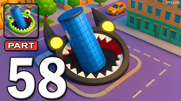 Hole.io - Gameplay Walkthrough Part 58 - Swallow Everything & Dominate the City (Android, iOS)