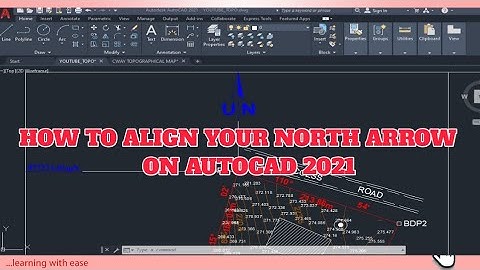 How to align North Arrow #truenorth  like a pro on #autocad2021 || beginners guide