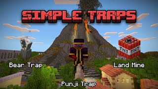 3 Simple Command Block Traps! (Minecraft Bedrock Tutorial)