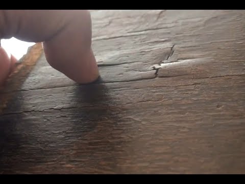 Реставрация (ремонт) мебели. Подклейка отслоившегося шпона. 2 варианта