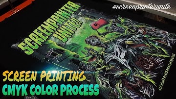 [SCREEN PRINTING] CMYK COLOR PROCESS - SCREENPRINTER UNITE