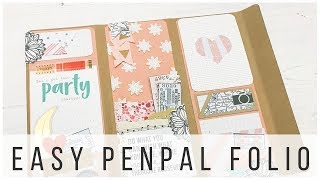 Easy Trifold Penpal Folio Part 1