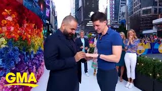 Man plans the perfect scavenger hunt proposal for boyfriend | GMA