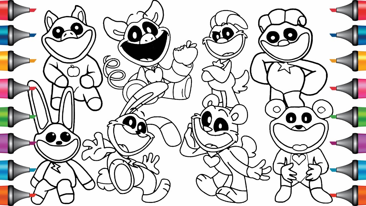 THE SMILING CRITTERS New Coloring Pages / POPPY PLAYTIME Chapter 3 ...