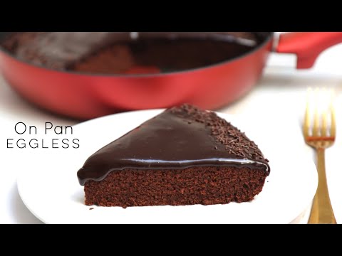 Easy Chocolate cake recipe on Pan - Eggless