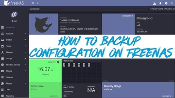 FreeNAS 11.2 - How to Back up Configuration in #FreeNAS 11.2R