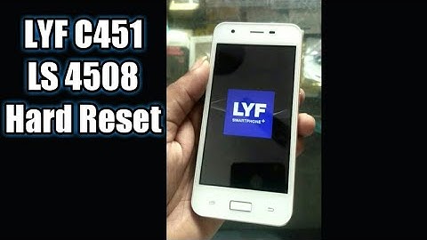 LYF C451 Ls 4508 hard reset and pattern remove with frp unlock