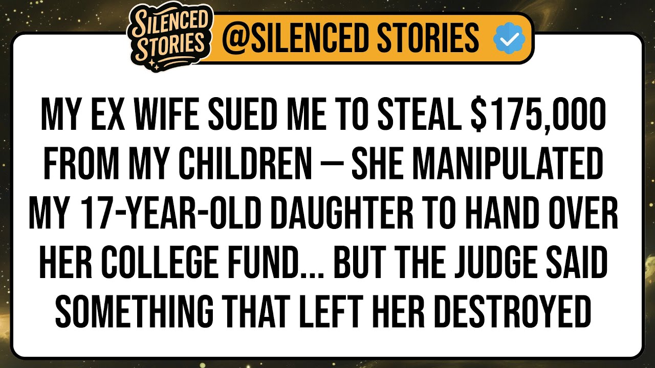 My Ex Wife SUED Me To STEAL $175,000 From My Children — She Manipulated My 17-Year-Old Daughter ...