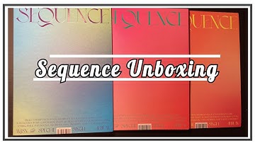 Wjsn Sequence album unboxing (Scene, Take 1 & Take 2 versions))