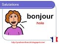 French Lesson 3 - GREETINGS Polite Words Expressions - Salutations Politesse - Saludar en francés