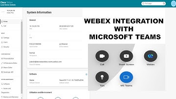 Webex Integration with MS Teams - How to Add MS Teams button