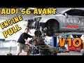 Audi S6 V10 5.2 Avant Conversion Build. Pulling v10 Engine out. (Part 2)