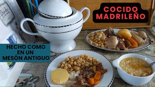 COCIDO MADRILEÑO como se hacía antaño #recetas #recipe #yummy #cocina