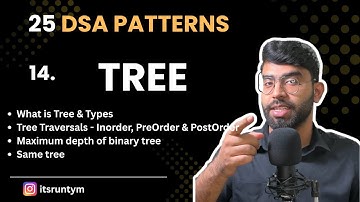 L14. Trees || Types & Traversals - Inorder Preorder Postorder || 25 DSA Patterns || Crack FAANG