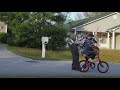 Destin learning to ride a bike