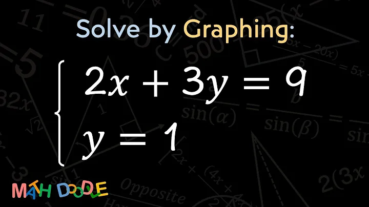 [Bite-Size Guide] Solve the System of Linear Equations by Graphing: 2𝑥 + 3𝑦 = 9 and 𝑦 = 1